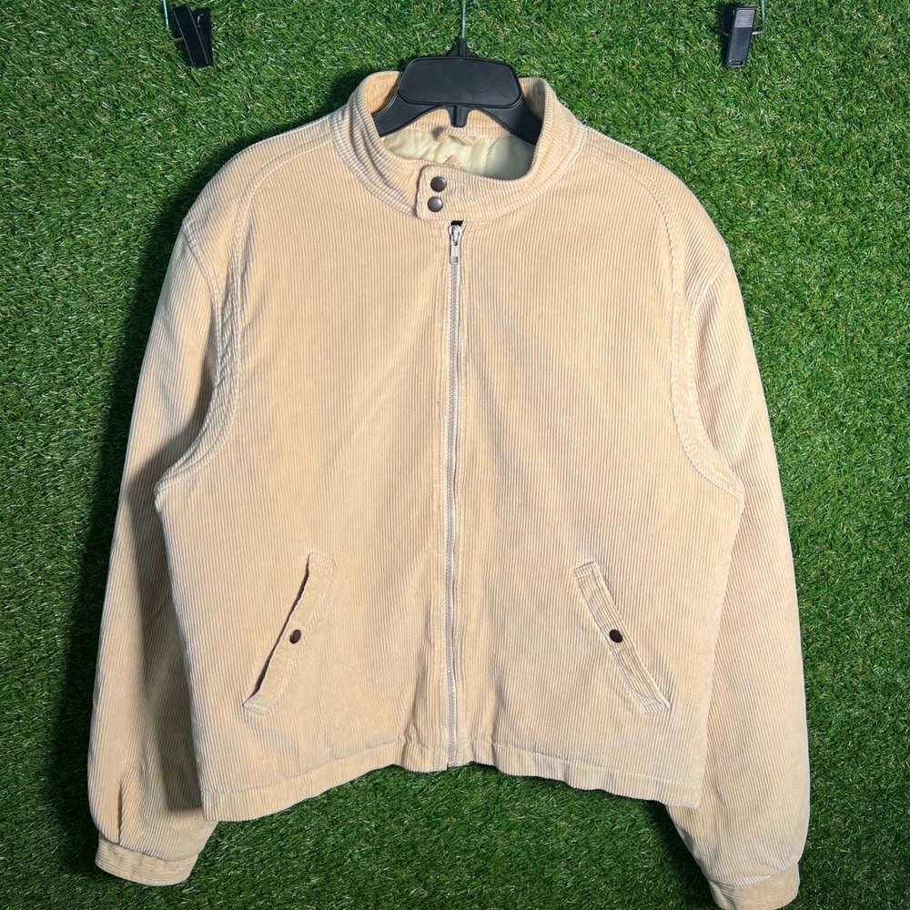 Vintage‎ Richman Brothers Tan Corduroy Harrington Bomber Jacket Mens 44 Large